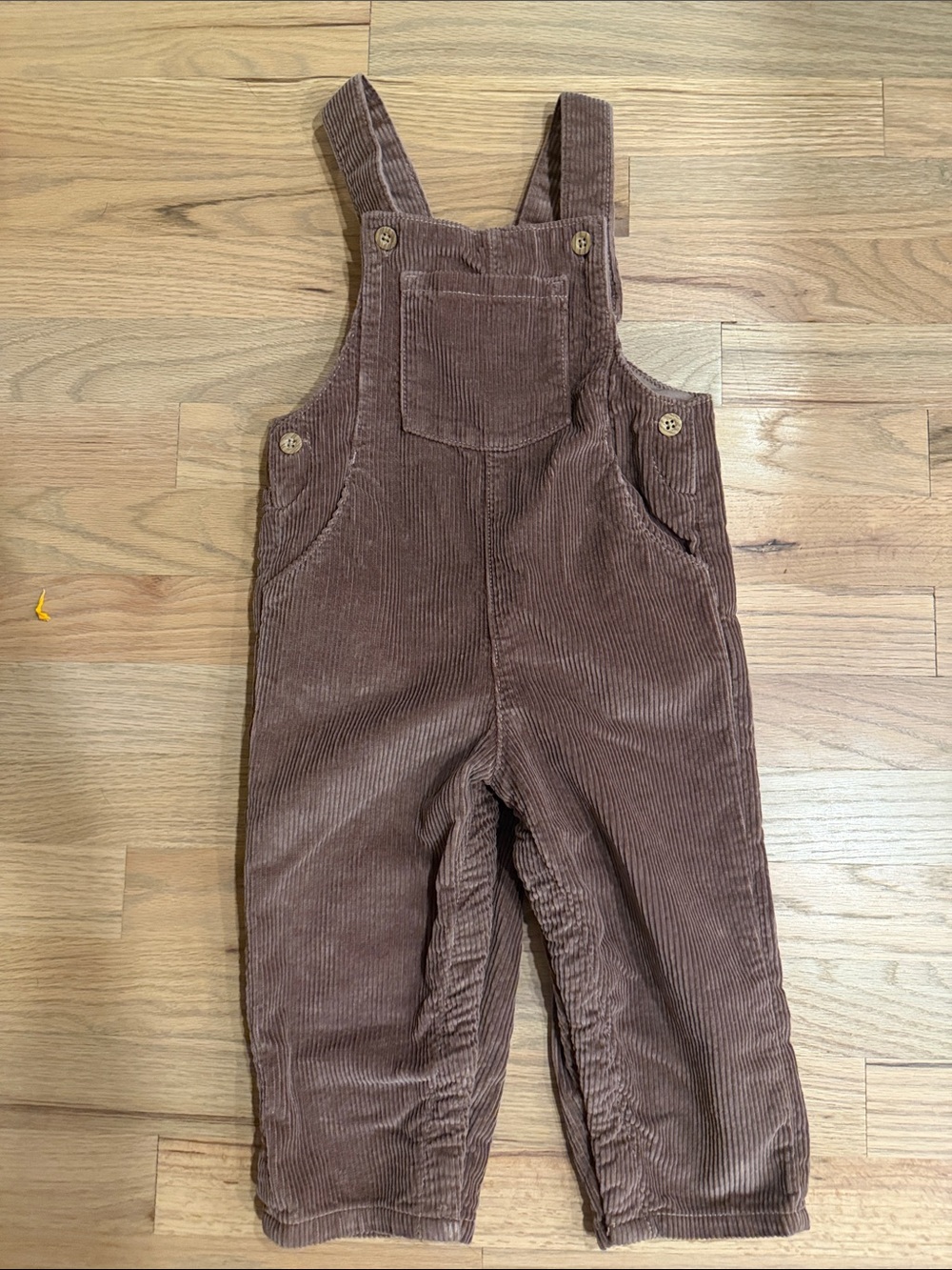 Little Planet Kids Brown Corduroy Overalls with Front Pocket Size 24M